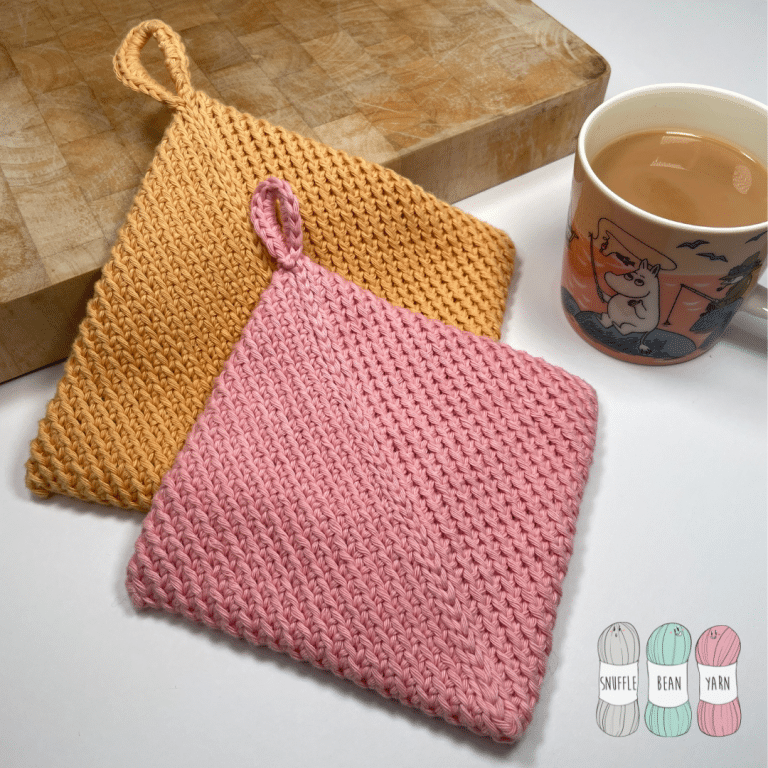 Crochet Pot Holder – NO SEW! Made in ONE piece 🧶