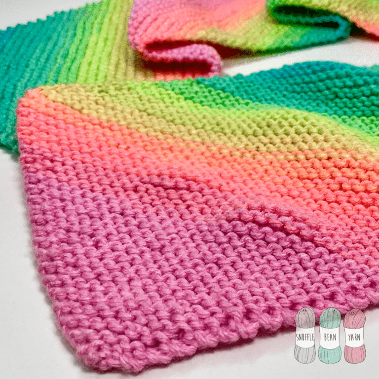 Easy Knit Diagonal Garter Stitch Scarf 🧶🧣 [Free Written Pattern & Video Tutorial!]