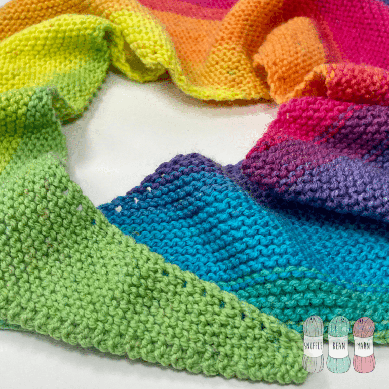 Knit a Super Quick & Easy Asymmetrical Shawl [Free Written Pattern & Video Tutorial!]