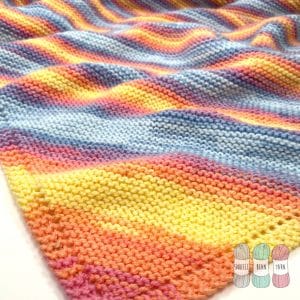 How to Knit a Diagonal Baby Blanket [Free Video Tutorial & Written Pattern!]